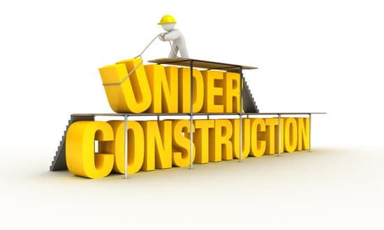 Illustration of a construction site with a warning sign